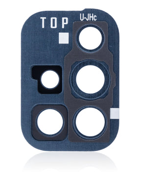 Replacement Back Camera Lens With Cover Bezel Ring Compatible For Samsung Galaxy A71 (A715 / 2020) (Prism Crush Black)