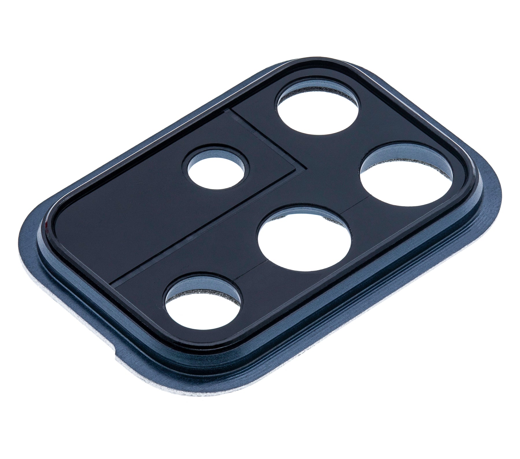 Replacement Back Camera Lens With Cover Bezel Ring Compatible For Samsung Galaxy A71 (A715 / 2020) (Prism Crush Black)