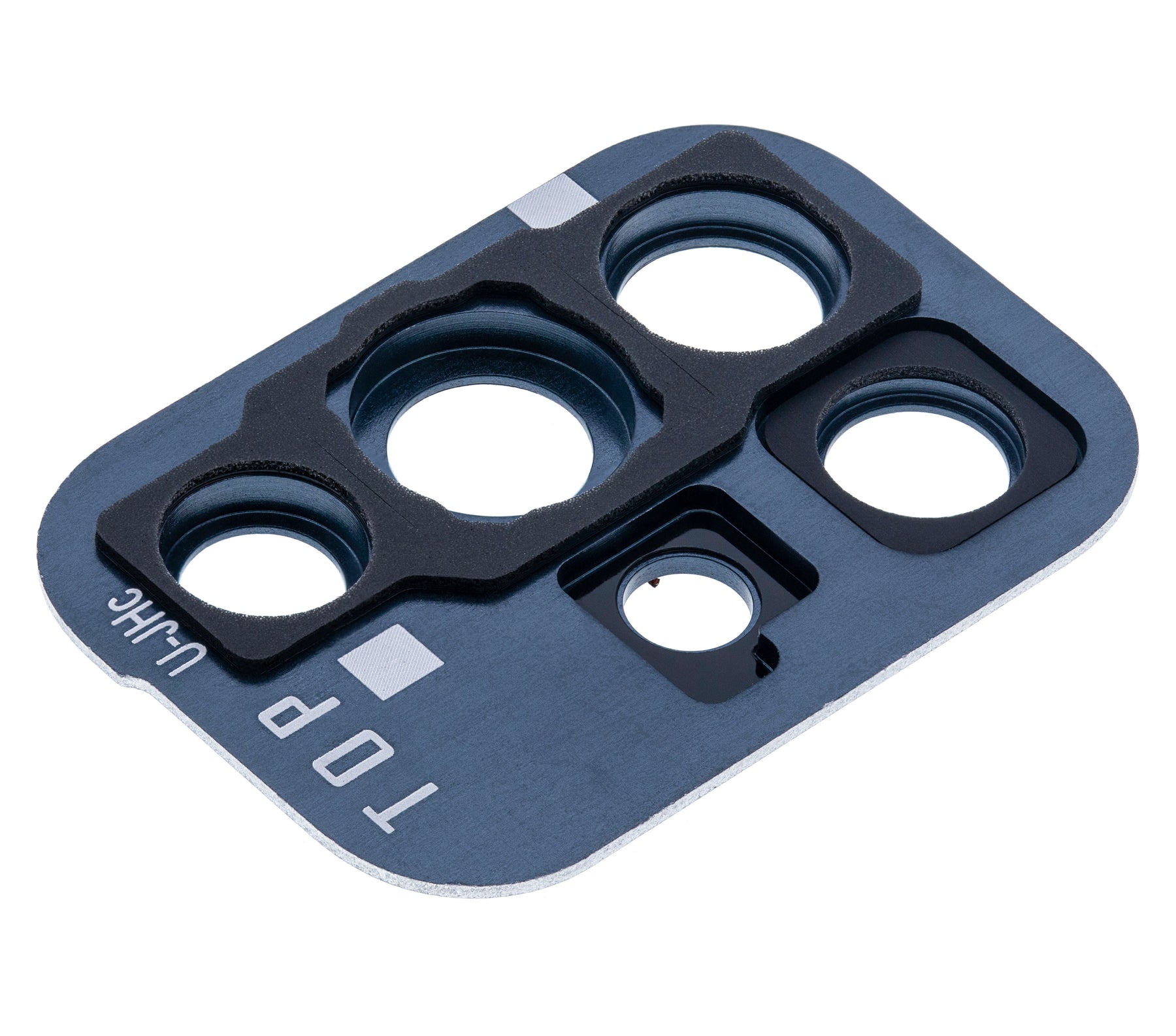 Replacement Back Camera Lens With Cover Bezel Ring Compatible For Samsung Galaxy A71 (A715 / 2020) (Prism Crush Black)