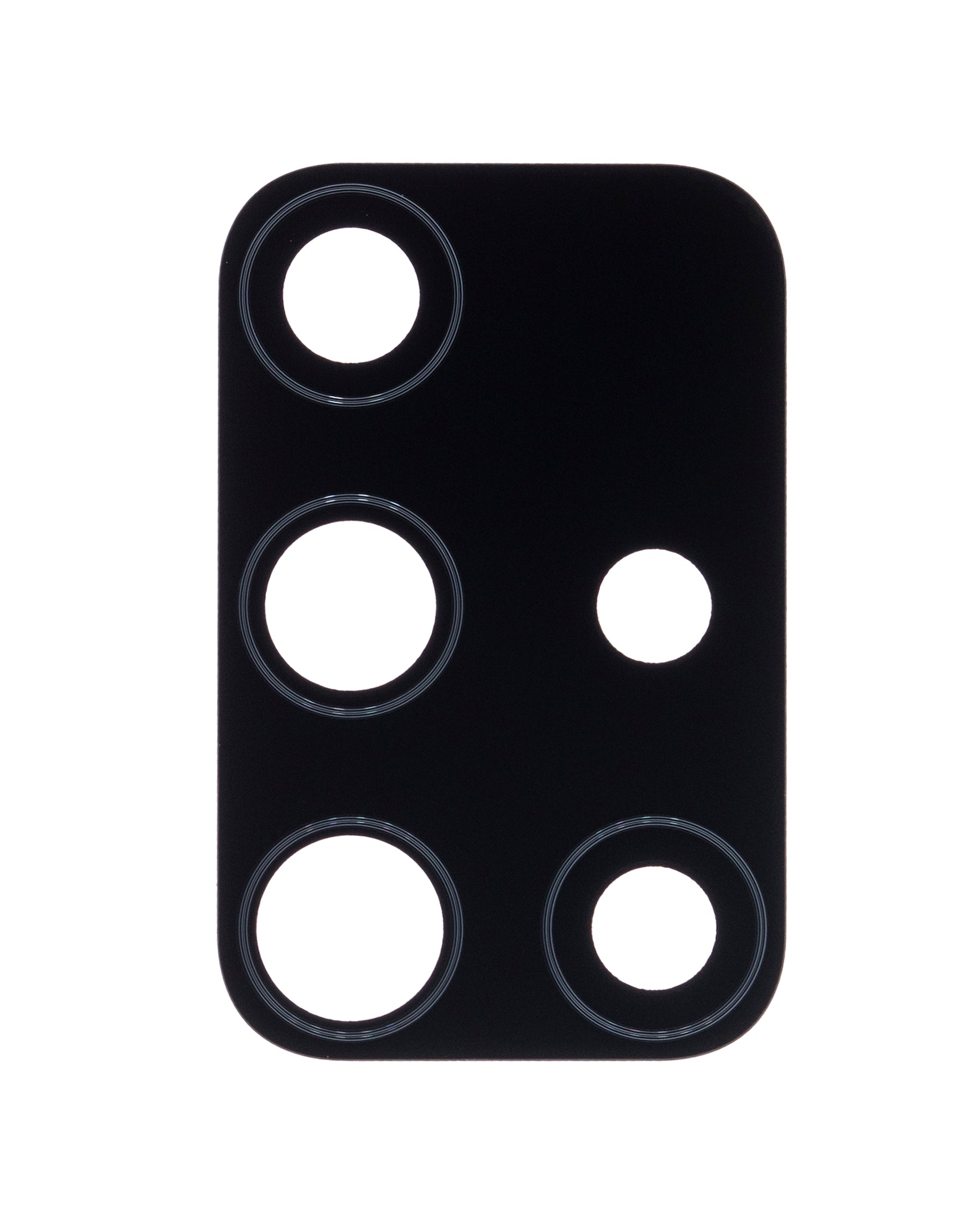 Replacement Back Camera Lens With Cover Bezel Ring Compatible For Samsung Galaxy A71 (A715 / 2020) (Prism Crush Black)