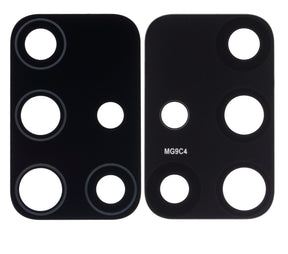 Back Camera Lens With Cover Bezel Ring Replacement Compatible For Samsung Galaxy A71 4G (A715 / 2020) (Prism Crush Blue)