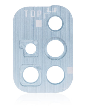 Back Camera Lens With Cover Bezel Ring Replacement Compatible For Samsung Galaxy A71 4G (A715 / 2020) (Prism Crush Blue)
