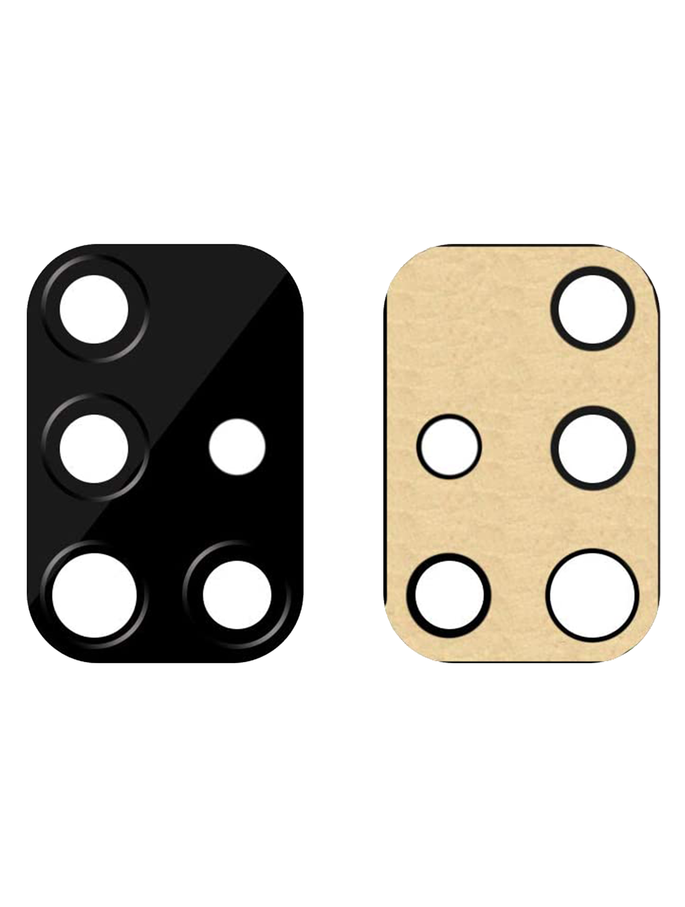 Back Camera Lens Replacement (Glass Only) With Adhesive Compatible For Samsung Galaxy A71 4G (A716 / 2020) / A71 5G (A716 / 2020)