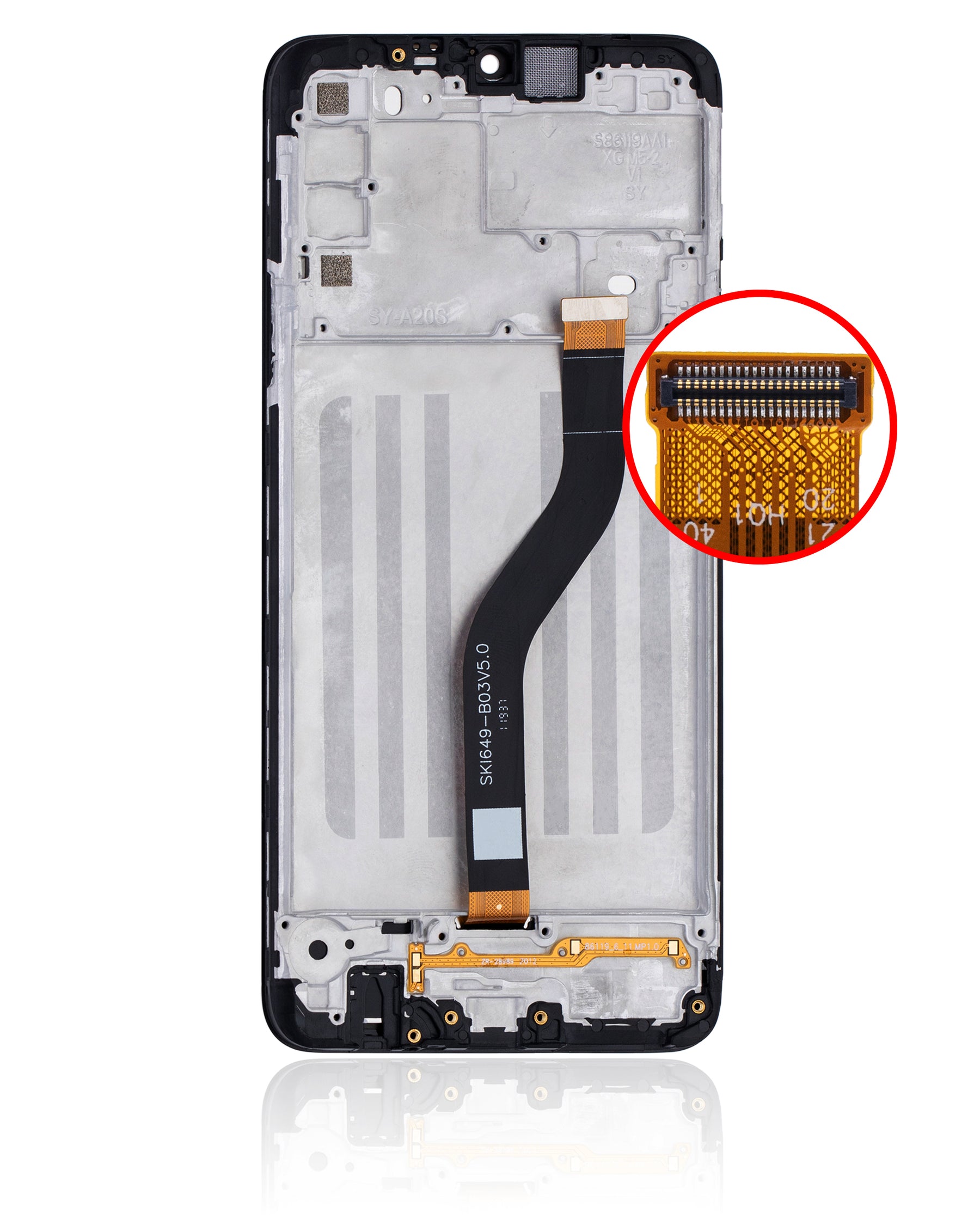 LCD Assembly With Frame Compatible For Samsung Galaxy A20s (A207 / 2019) (Service Pack) (All Colors)