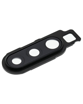 Replacement Back Camera Lens With Cover Bezel Ring Compatible For Samsung Galaxy A90 5G (A908 / 2019) (Black)