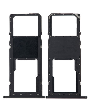 Single Sim Card Tray Compatible For Samsung Galaxy A01 (A015 / 2020) (Black)