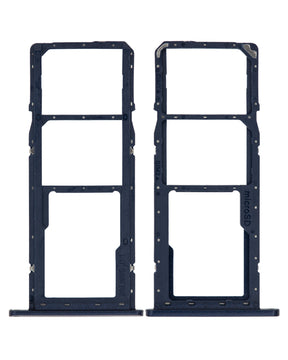 Dual Sim Card Tray Compatible For Samsung Galaxy A01 (A015 / 2020) (Blue)