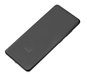 OLED Assembly With Frame Compatible For Samsung Galaxy S20 Ultra 5G  Replacement by Macfactory.Store (Refurbished) (Cosmic Black)