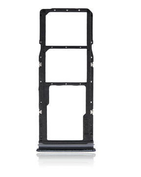 Dual Sim Card Tray Compatible For Samsung Galaxy A9 Replacement (A920 / 2018) (Caviar Black)