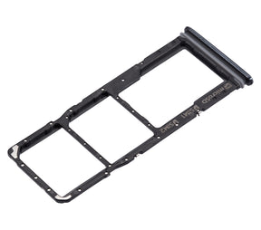 Dual Sim Card Tray Compatible For Samsung Galaxy A9 Replacement (A920 / 2018) (Caviar Black)