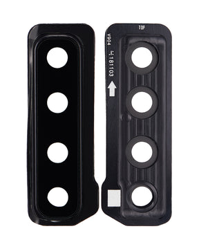 Replacement Back Camera Lens With Bracket Compatible For Samsung Galaxy A9 (A920 / 2018) (Caviar Black)