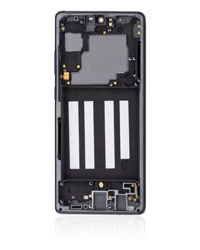 OLED Assembly With Frame Compatible For Samsung Galaxy A716V Replacement  (A716V / 2020) (Verizon 5G UW Frame Only) (Refurbished) (Prism Cube Black)