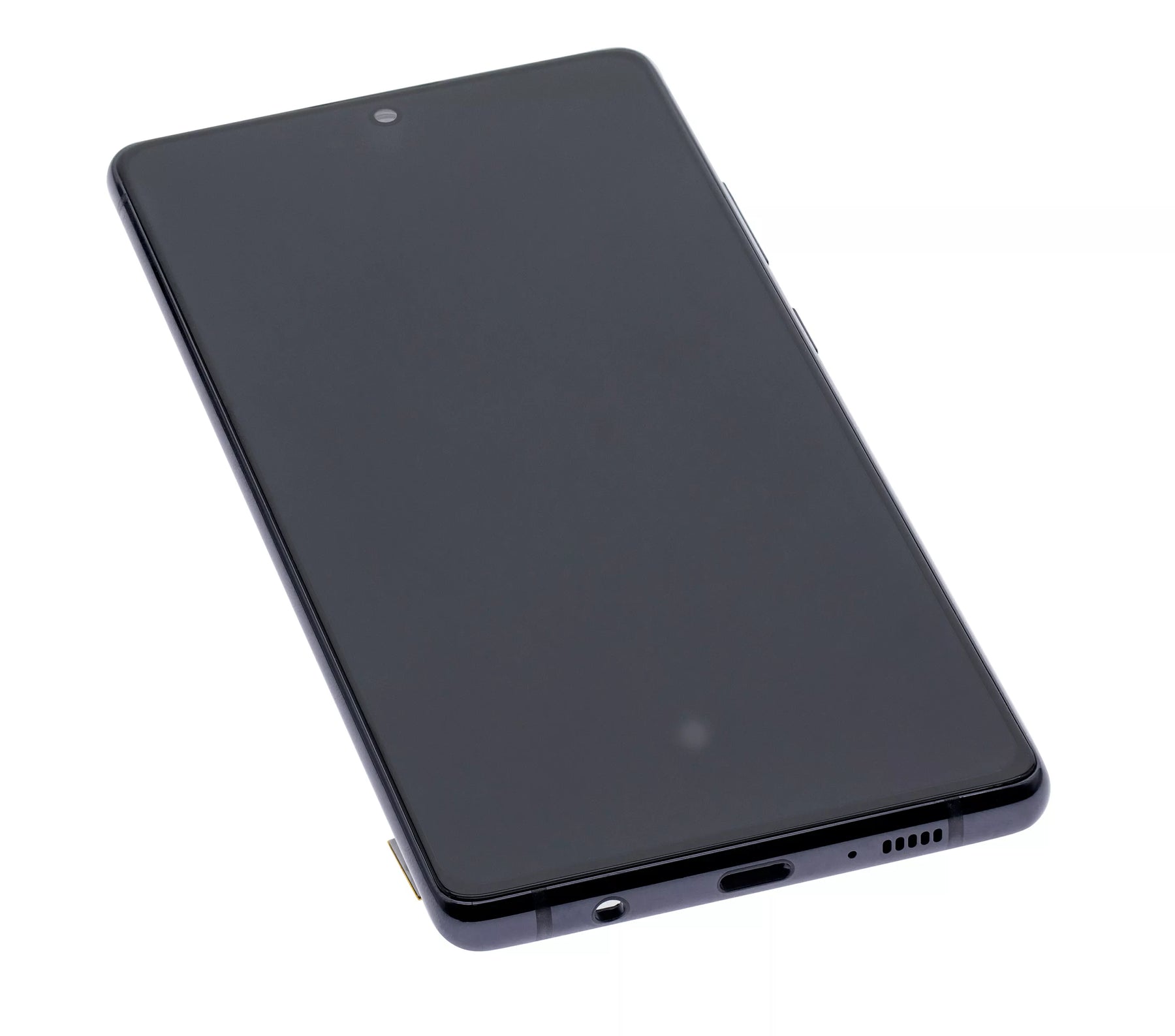 OLED Assembly With Frame Compatible For Samsung Galaxy A71 5G  Replacement (A716U / 2020) (Refurbished) (Prism Cube Black)