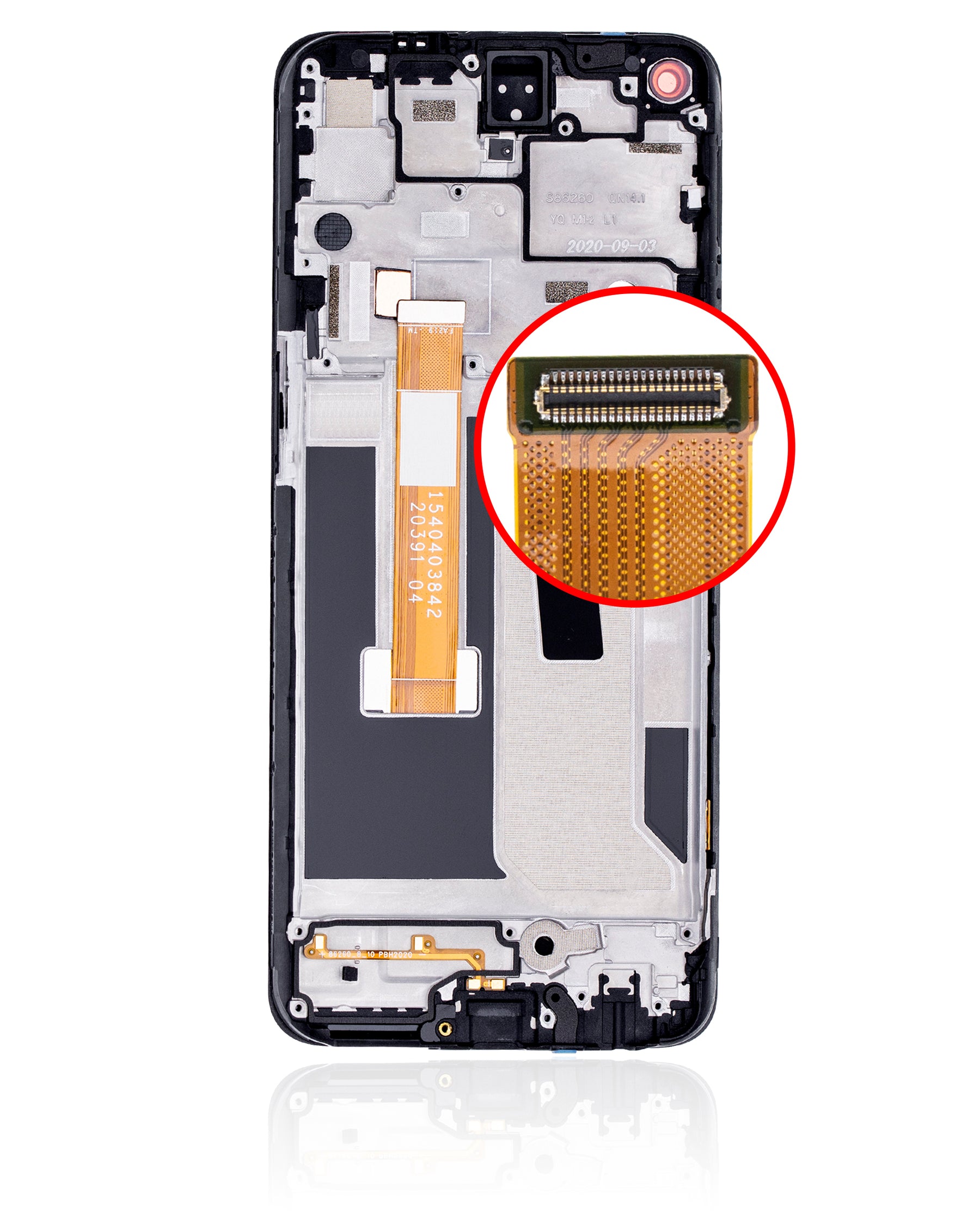 Replacement  LCD Assembly With Frame Compatible For OnePlus Nord N10 5G (Refurbished) (Midnight Ice)