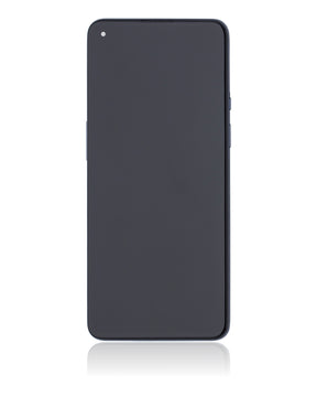 Replacement OLED Assembly With Frame Compatible For OnePlus 9 (US Version) (Refurbished) (Astral Black)