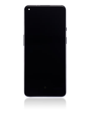 Replacement OLED Assembly With Frame Compatible For OnePlus 9 (International Version) (Refurbished) (Astral Black)