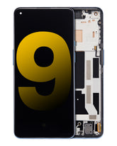 Replacement OLED Assembly With Frame Compatible For OnePlus 9 (International Version) (Refurbished) (Arctic Sky)