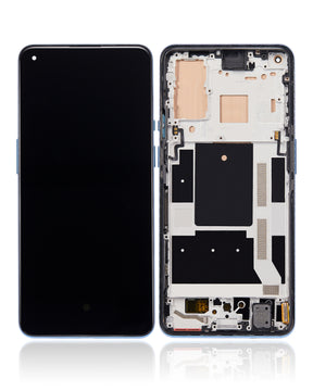 Replacement OLED Assembly With Frame Compatible For OnePlus 9 (International Version) (Refurbished) (Arctic Sky)
