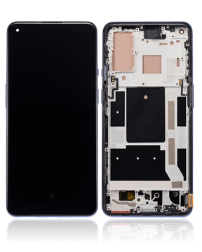 Replacement OLED Assembly With Frame Compatible For OnePlus 9 (International Version) (Refurbished) (Winter Mist)