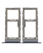 Single Sim Card Tray Replacement Compatible For Samsung Galaxy A71 5G (A716 / 2020) (Prism Cube Black)