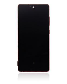 Replacement OLED Assembly With Frame Compatible For Samsung Galaxy S20 FE 4G / 5G (Vemake) (Cloud Red)