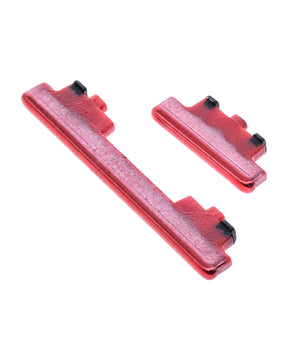 Hard Buttons Replacement  (Power / Volume) Compatible For Samsung Galaxy S20 FE 4G / 5G (Cloud Red)