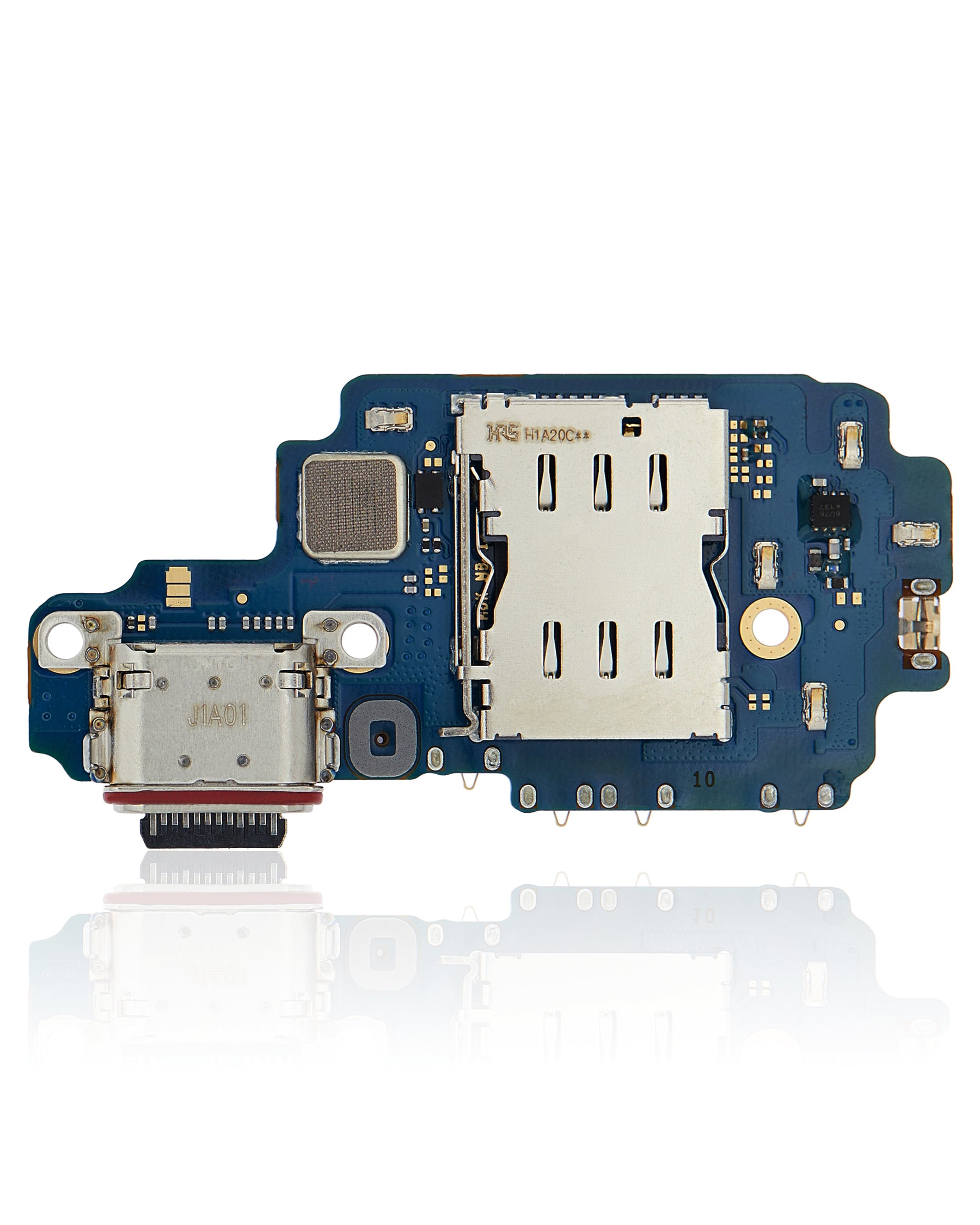 Charging Port Board With Sim Card Reader Compatible For Samsung Galaxy S22 Ultra 5G Replacement(US Version)