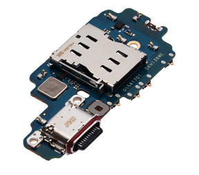 Charging Port Board With Sim Card Reader Compatible For Samsung Galaxy S22 Ultra 5G Replacement (S908B/N) (International Version)