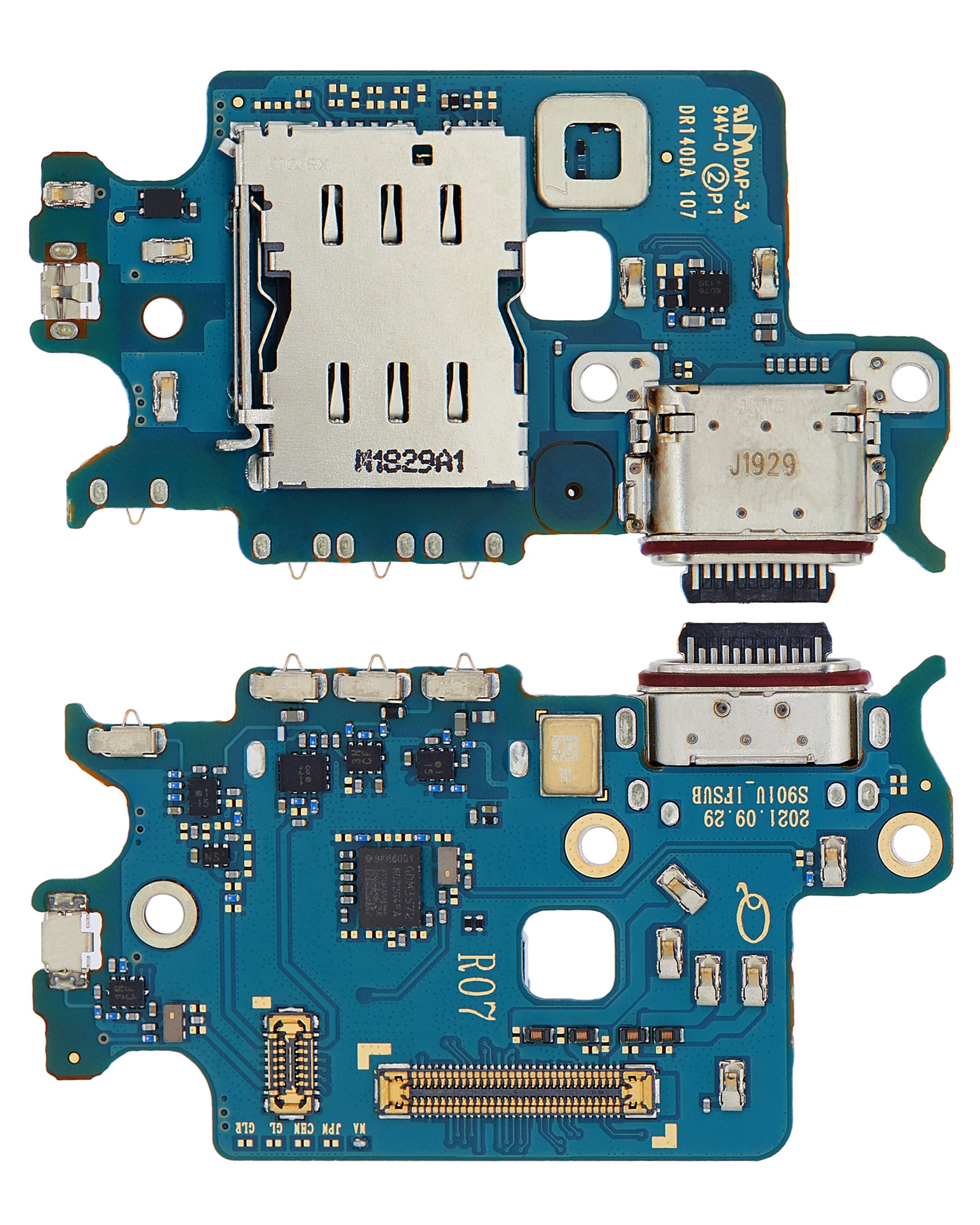 Charging Port Board With Sim Card Reader Compatible For Samsung Galaxy S22 5G Replacement (S901U) (US Version)