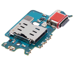 Charging Port Board With Sim Card Reader Compatible For Samsung Galaxy S22 5G Replacement (S901B) (International Version)