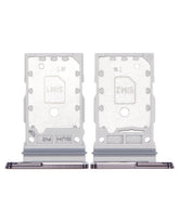 Dual Sim Card Tray Compatible For Samsung Galaxy S22 Ultra  Replacement (Phantom Black)