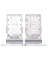 Replacement Dual Sim Card Tray Compatible For Samsung Galaxy S22 Ultra (White)
