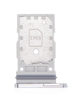 Replacement Dual Sim Card Tray Compatible For Samsung Galaxy S22 Ultra (White)