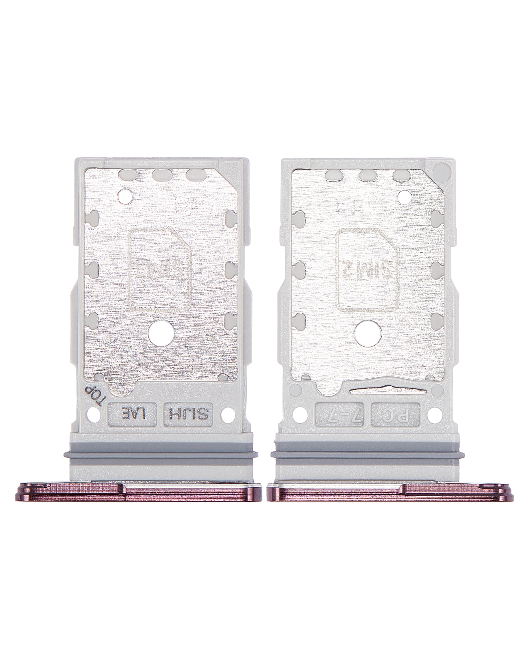 Dual Sim Card Tray Replacement Compatible For Samsung Galaxy S22 Ultra (Burgundy)