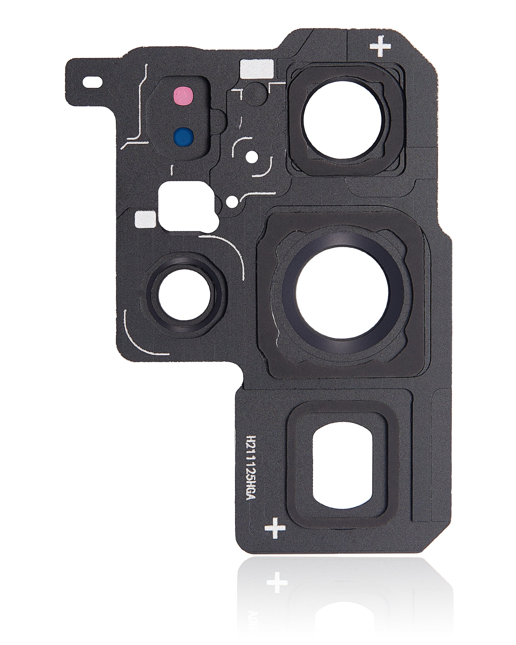 Back Camera Lens With Bezel Ring Compatible For Samsung Galaxy S22 Ultra Replacement (Phantom Black)