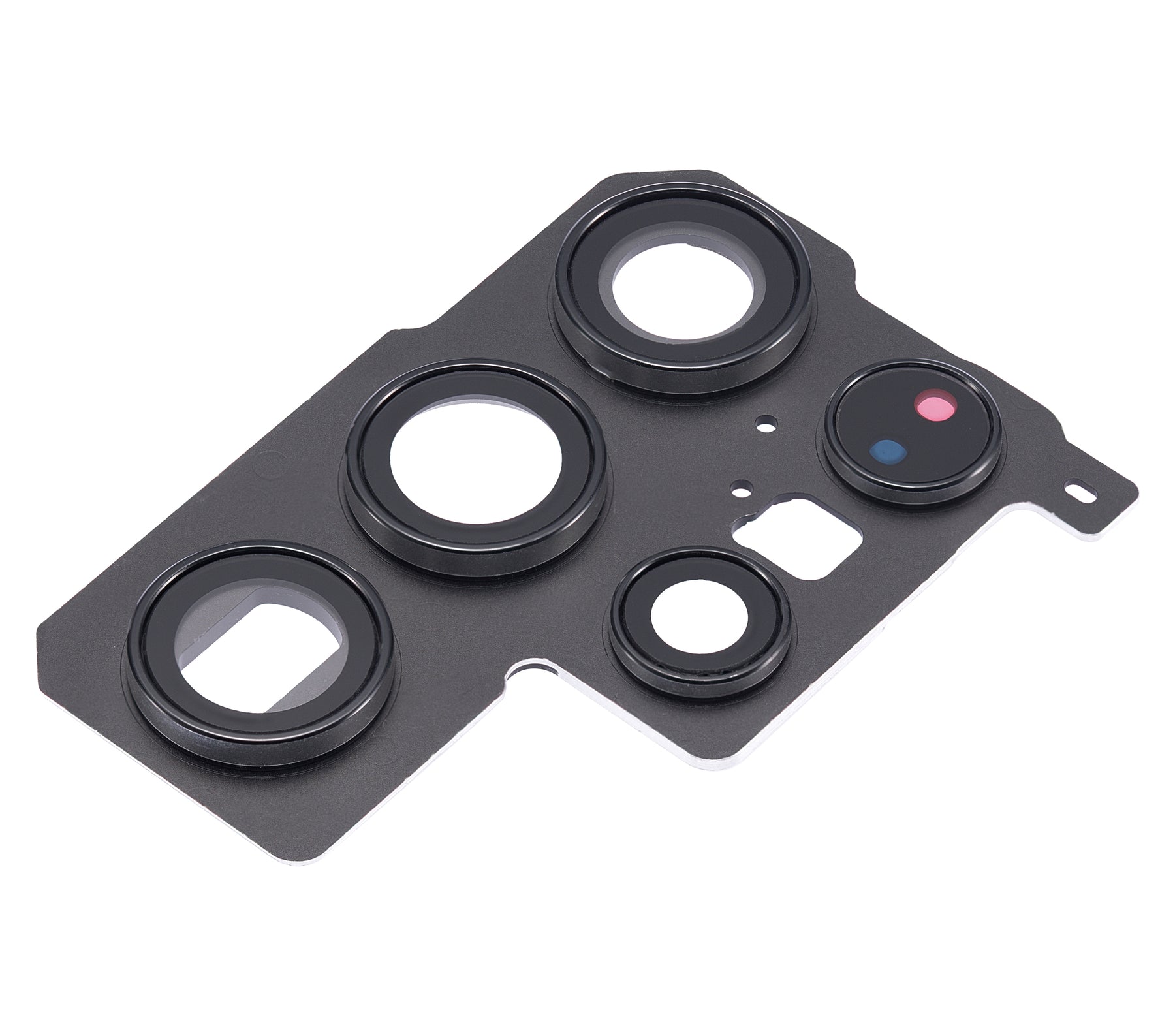 Back Camera Lens With Bezel Ring Compatible For Samsung Galaxy S22 Ultra Replacement (Phantom Black)