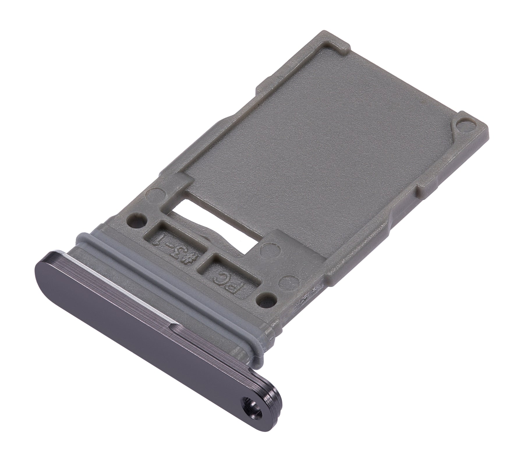 Replacement Single Sim Card Tray Compatible For Samsung Galaxy S22 Ultra 5G by MacFactory.Store (Phantom Black)