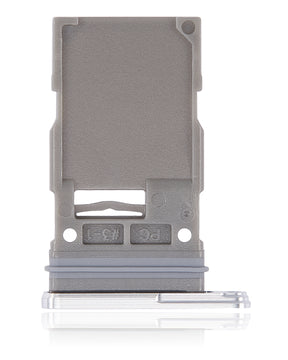 Single Sim Card Tray Compatible For Samsung Galaxy S22 Ultra 5G Replacement (White)