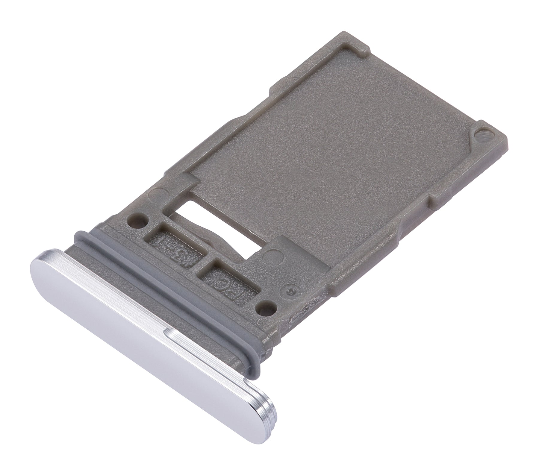 Single Sim Card Tray Compatible For Samsung Galaxy S22 Ultra 5G Replacement (White)