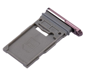 Single Sim Card Tray Compatible For Samsung Galaxy S22 Ultra 5G Replacement(Burgundy)