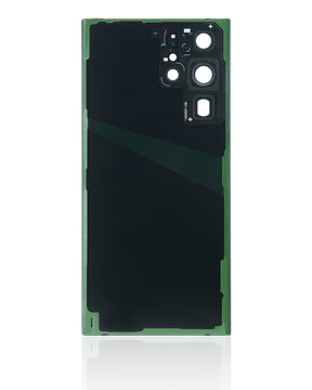 Back Cover Glass With Camera Lens Compatible For Samsung Galaxy S22 Ultra 5G Replacement(No Logo) (Vemake) (Green)