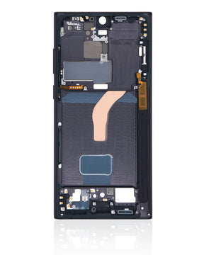 Mid-Frame Housing Compatible For Samsung Galaxy S22 Ultra 5G Replacement(International Version) (Phantom Black)