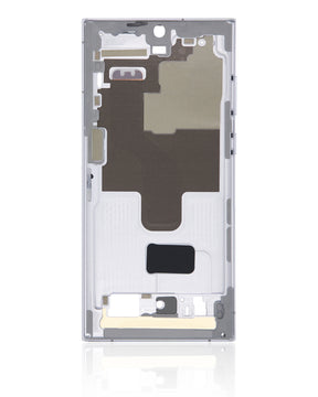 Mid-Frame Housing Compatible For Samsung Galaxy S22 Ultra 5G  Replacement(US & International Version) (White)