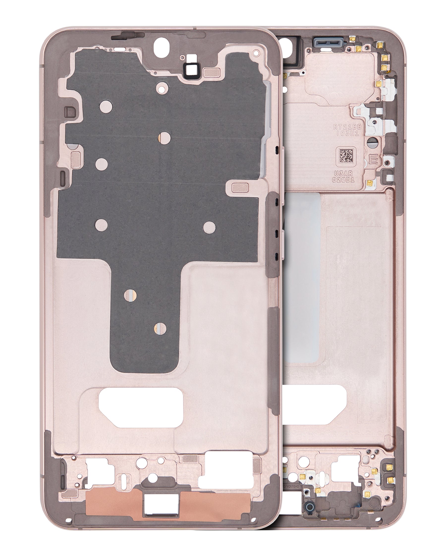 Mid-Frame Housing Compatible For Samsung Galaxy S22 Plus 5G  Replacement (International Version) (Pink Gold)
