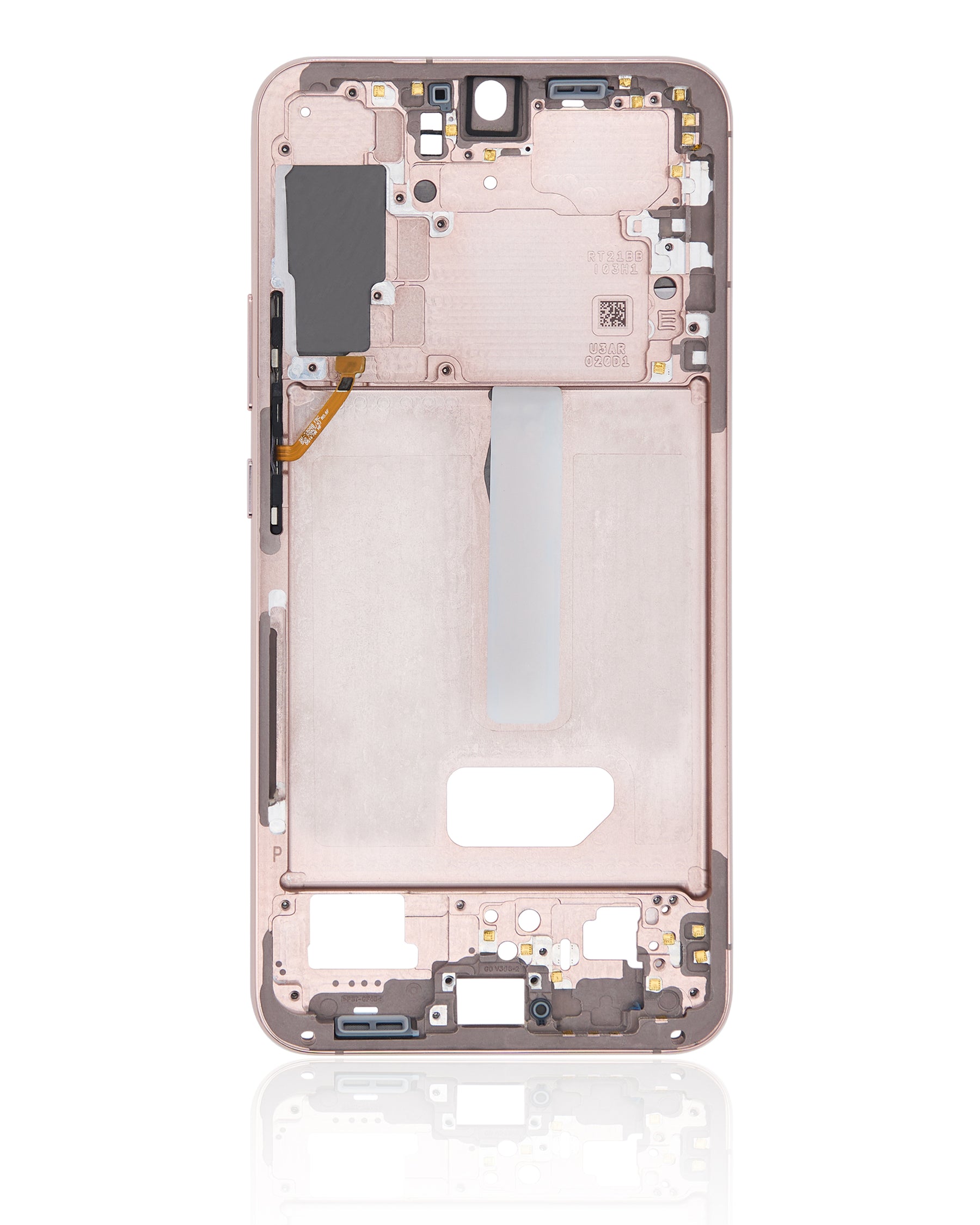 Mid-Frame Housing Compatible For Samsung Galaxy S22 Plus 5G  Replacement (International Version) (Pink Gold)