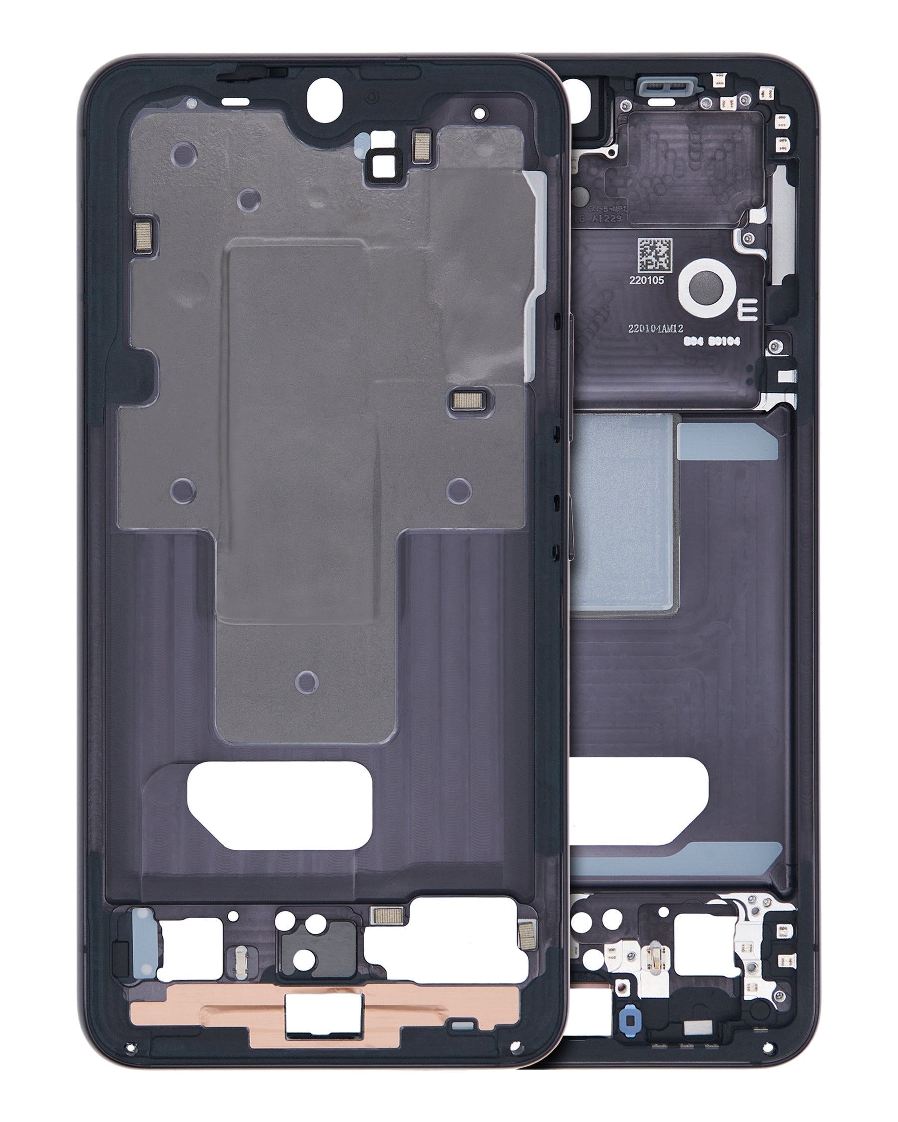 Mid-Frame Housing Compatible For Samsung Galaxy S22 5G Replacement(International Version) (Phantom Black)