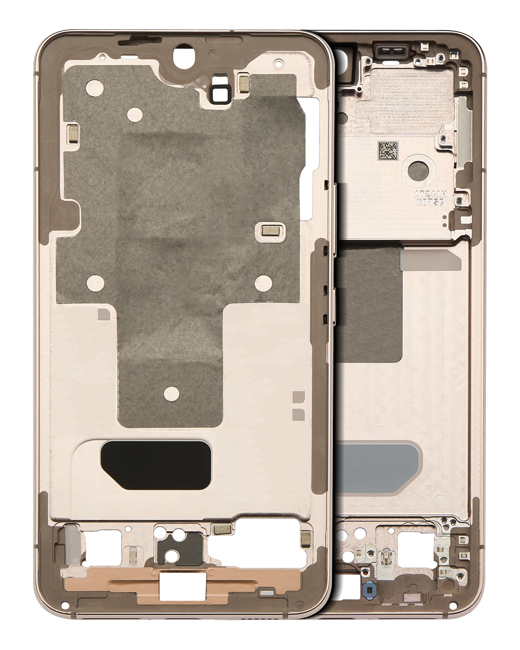 Mid-Frame Housing Compatible For Samsung Galaxy S22 5G Replacement by Macfactory.Store (International Version) (Pink Gold)
