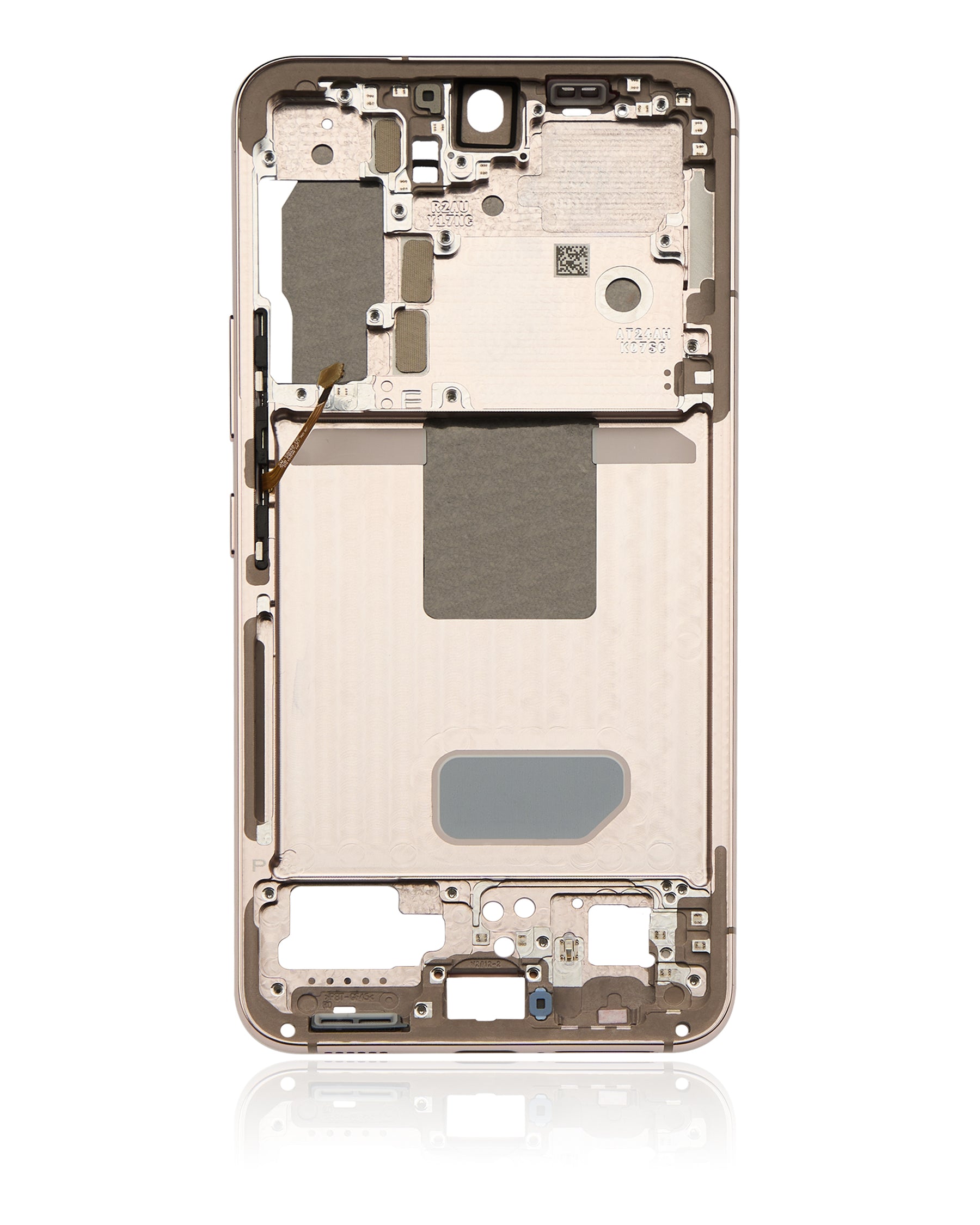 Mid-Frame Housing Compatible For Samsung Galaxy S22 5G Replacement by Macfactory.Store (International Version) (Pink Gold)