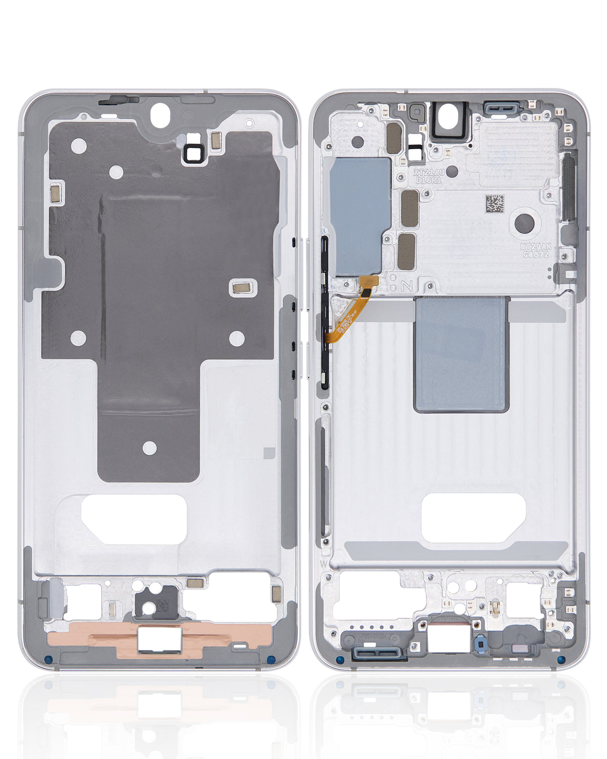 Mid-Frame Housing Compatible For Samsung Galaxy S22 5G  Replacement(US & International Version) (White)