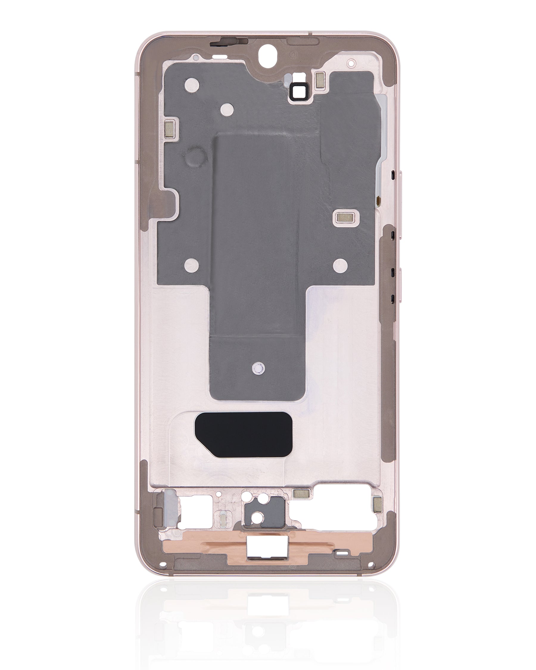Mid-Frame Housing Compatible For Samsung Galaxy S22 5G Replacement (US & International Version) (Pink Gold)
